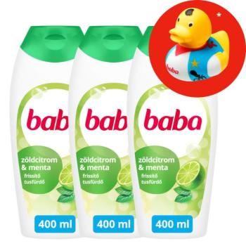 Baba Tusfürdő Zöldcitrom 3x400ml + Ajándék Gumikacsa kép