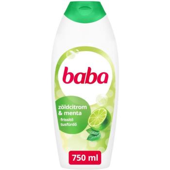 BABA zöldcitrom és mentás tusfürdő 750 ml kép