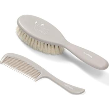 BabyOno Take Care Hairbrush and Comb szett gyermekeknek születéstől kezdődően Gray kép