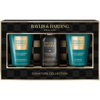 Baylis & Harding Black Pepper & Ginseng ajándékszett arcra, testre és hajra uraknak kép