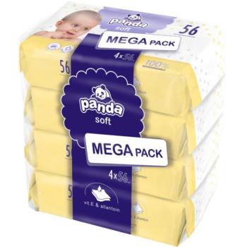BELLA Baby Happy Panda nedves törlőkendő gyerekeknek 4x56 db kép