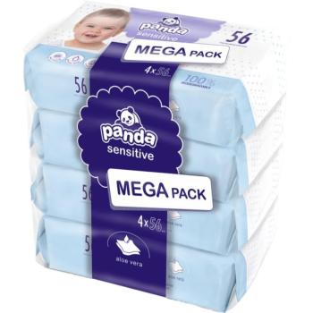 BELLA Baby Happy Panda nedves törlőkendők gyermekeknek 4x56 db kép
