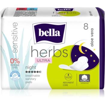 BELLA Herbs Ultra Night intimbetét éjszakára Aloe Vera 8 db kép