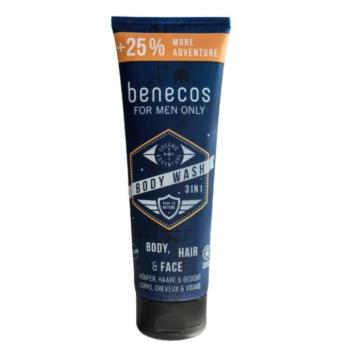 Benecos tusfürdő férfiaknak 3 az 1-ben, BIO, 250 ml kép