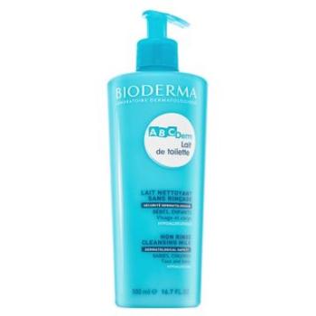 Bioderma ABCDerm Lait de Toilette Non Rinse Cleansing Milk tisztító tej gyerekeknek 500 ml kép