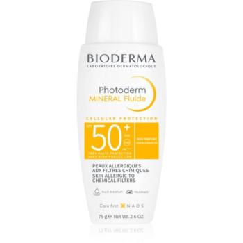 Bioderma Photoderm Mineral Fluid védő folyadék kémiai szűrőktől mentes SPF 50+ 75 g kép