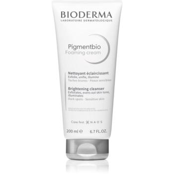 Bioderma Pigmentbio Foaming Cream mélyen tisztító krémes hab fehérítő hatás 200 ml kép