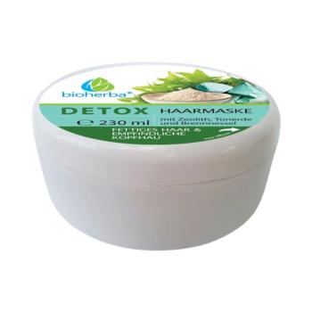 Bioherba Detox hajmaszk zeolittal, agyaggal és csalánnal zsíros hajra és érzékeny fejbőrre – 230 ml kép