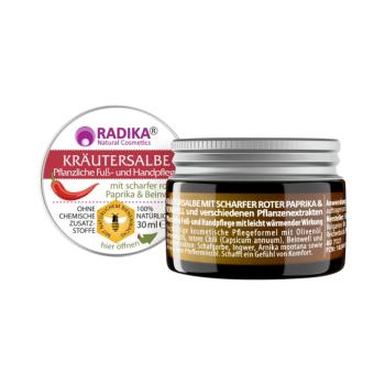 Bioherba gyógynövényes kenőcs pirospaprikával és fekete nadálytővel – 30 ml kép