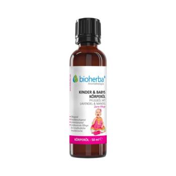 Bioherba testápoló olaj babáknak és gyermekeknek levendulával és mandulaolajjal – 50 ml kép