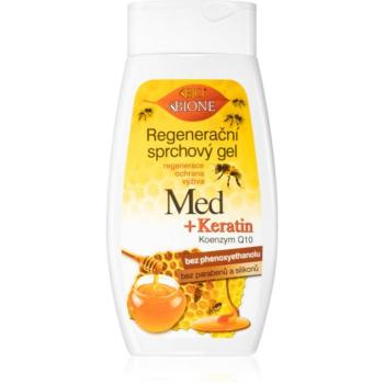 Bione Cosmetics Honey + Q10 regeneráló tusfürdő gél 260 ml kép