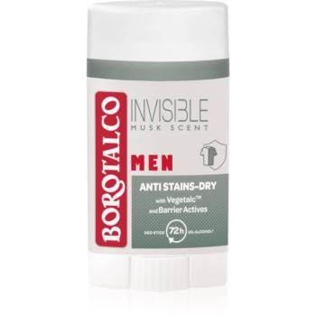 Borotalco MEN Invisible dezodor roll-on a fehér és sárga foltok ellen uraknak illatok Musk Scent 40 ml kép