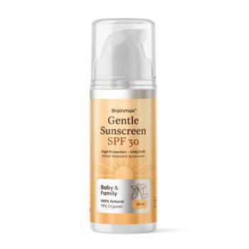 BrainMax Gyengéd Naptej, Baba és Család, SPF 30, 50 ml kép