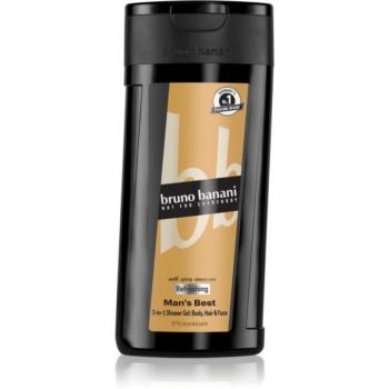 Bruno Banani Man's Best felfrissítő tusfürdő gél 3 az 1-ben uraknak 250 ml kép