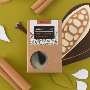 Caltha - Szilárd szegfűszeges szappan, fahéj és mandulaolaj, 100 g kép