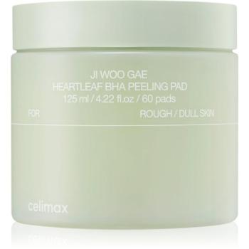 celimax Ji Woo Gae One Step Mild Cleansing Pad hámlasztó párnák tápláló hatással 60 db kép