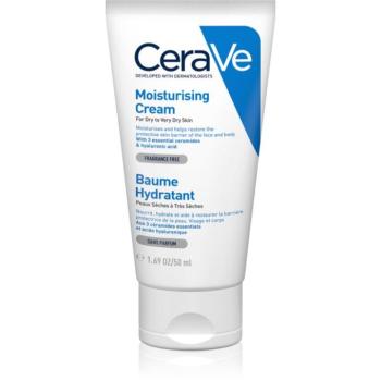 CeraVe Moisturizers hidratáló krém arcra és testre Száraz, nagyon száraz bőrre 50 ml kép