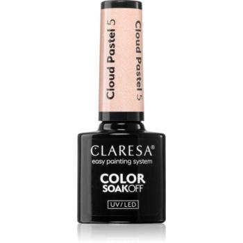 Claresa SoakOff UV/LED Color Cloud Pastel gél körömlakk UV / LED-es lámpákhoz 5 g kép