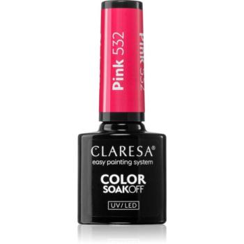 Claresa SoakOff UV/LED Color Sunny Garden géles körömlakk árnyalat Pink 532 5 g kép