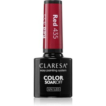 Claresa SoakOff UV/LED Color Warm Feelings géles körömlakk árnyalat Red 435 5 g kép