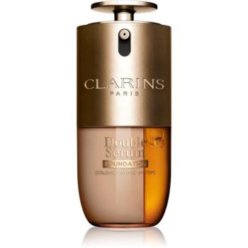 Clarins Double Serum Foundation öregedésgátló, ragyogást adó alapozó 30 ml kép