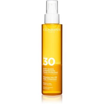 Clarins Sun Care Glowing Oil száraz olaj hajra és a testre SPF 30 150 ml kép