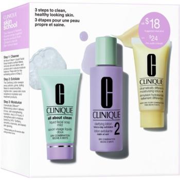 Clinique 3 Steps Skin Care Kit Skin Type 2 ajándékszett a bőr tökéletes tisztításához kép