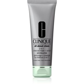 Clinique All About Clean™ 2-in-1 Charcoal Mask + Scrub tisztító arcmaszk 100 ml kép