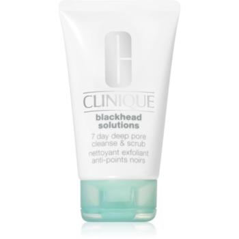 Clinique Blackhead Solutions 7 Day Deep Pore Cleanse & Scrub arctisztító peeling a mitesszerek ellen 125 ml kép