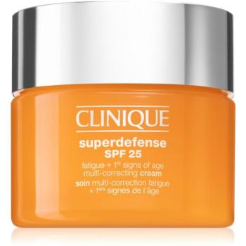 Clinique Superdefense™ SPF 25 Fatigue + 1st Signs Of Age Multi-Correcting Cream krém az öregedés első jelei ellen kombinált és zsíros bőrre SPF 25 30 kép