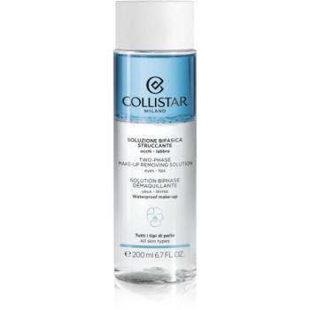 Collistar Cleansing Two-phase Make-up Removing Solution Eyes-Lips kétfázisú sminklemosó vízálló szem- és ajaksminkhez 200 ml kép