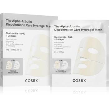 Cosrx The Alpha-Arbutin Discoloration Care hidrogél maszk egységesíti a bőrszín tónusait 3x34 g kép