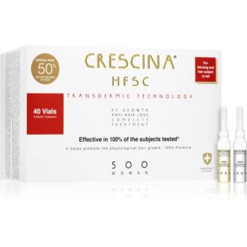 Crescina Transdermic 500 Re-Growth and Anti-Hair Loss hajnövekedés és hajhullás elleni ápolás hölgyeknek 40x3,5 ml kép