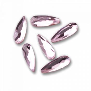 Csiszolt formakő csepp kicsi 06 light pink (csomag) kép