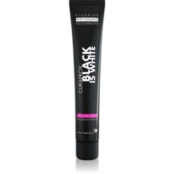 Curaprox Black is White fogfehérítő fogkrém faszénnel hydroxyapatittel íz Fresh Lime-Mint 90 ml kép