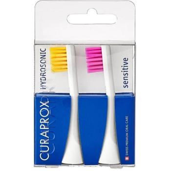 CURAPROX Hydrosonic cserefe,j PRO sensitive, 2 darab, sárga/rózsaszín kép