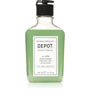 DEPOT 400 SHAVE SPECIFICS NO. 406 TRANSPARENT SHAVING GEL .brushless. borotválkozási gél brushless 100 ml kép