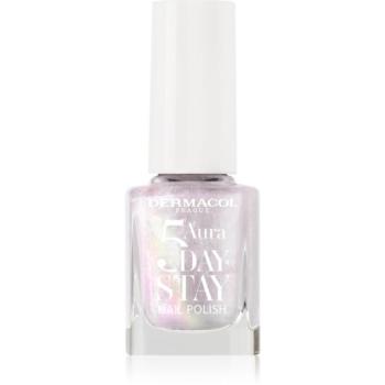 Dermacol 5 Day Stay Aura hosszantartó körömlakk gyöngyházfényű 11 ml kép