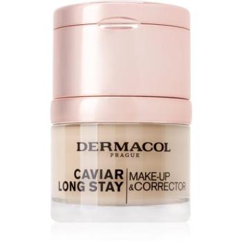 Dermacol Caviar Long Stay tartós alapozó kaviárkivonattal és tökéletesítő korrektorral 30 ml kép