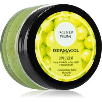 Dermacol Face & Lip Peeling Grape mélytisztító peeling az arcra és a szájra 50 ml kép