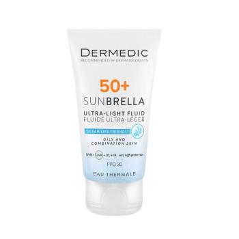 DERMEDIC Sunbrella Ultra-light fényvédő FLUID SPF 50+ zsíros és kombinált arcbőrre (40ml) kép
