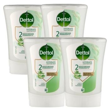 Dettol Aloe verás Utántöltő érintés nélküli kézmosó készülékhez 4x250ml kép