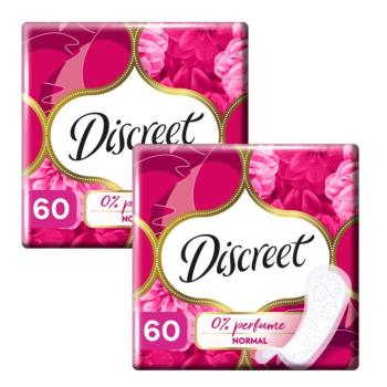 Discreet 0% Normal illatmentes Tisztasági betét 2x60db kép
