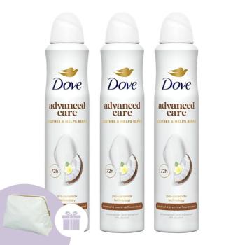 Dove Advanced Care Coconut & Jasmine Dezodor 3x200ml + Ajándé... kép