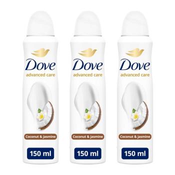 Dove Advanced Care Női Izzadásgátló Kókusz és Jázminvirág illatú 3x150ml kép