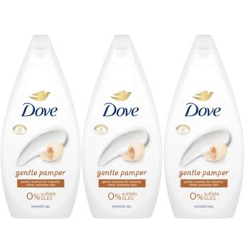 Dove Gentle Pamper női krémtusfürdő, 3x450 ml kép