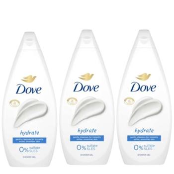 Dove Hydrate női krémtusfürdő, 3x720 ml kép