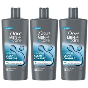 Dove Men+Care Clean Comfort férfi tusfürdő, 3x700 ml kép