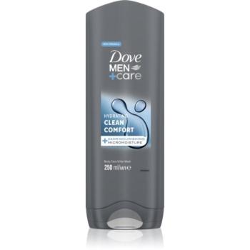 Dove Men+Care Clean Comfort tusfürdő gél arcra, testre és hajra 250 ml kép