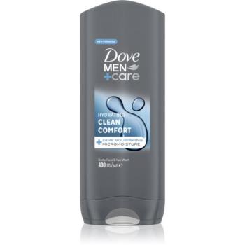 Dove Men+Care Clean Comfort tusfürdő gél arcra, testre és hajra 400 ml kép